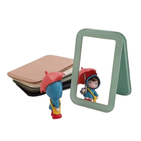 Travel Mirror Supplier - Bulk White PU Leather Compact