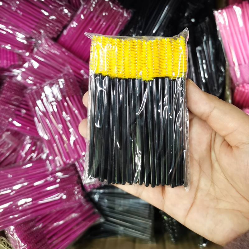 Mascara Spoolie Factory - OEM White Gold Silicone Applicator