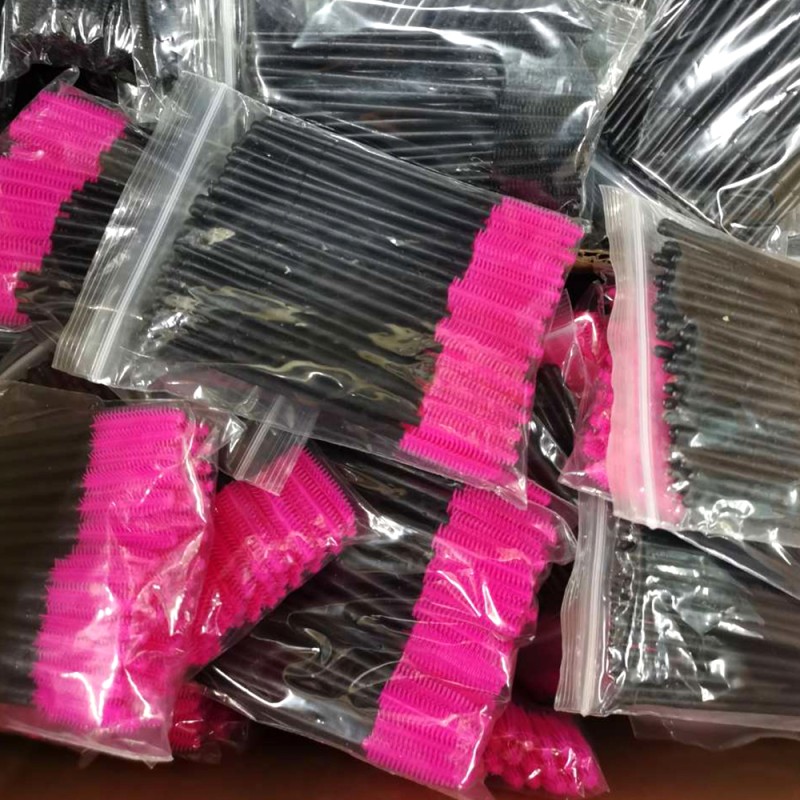 Mascara Spoolie Factory - OEM White Gold Silicone Applicator