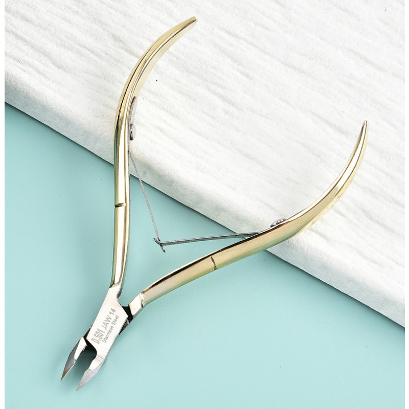 Cuticle Nipper Factory - OEM Gold Stainless Steel Clipper Tool
