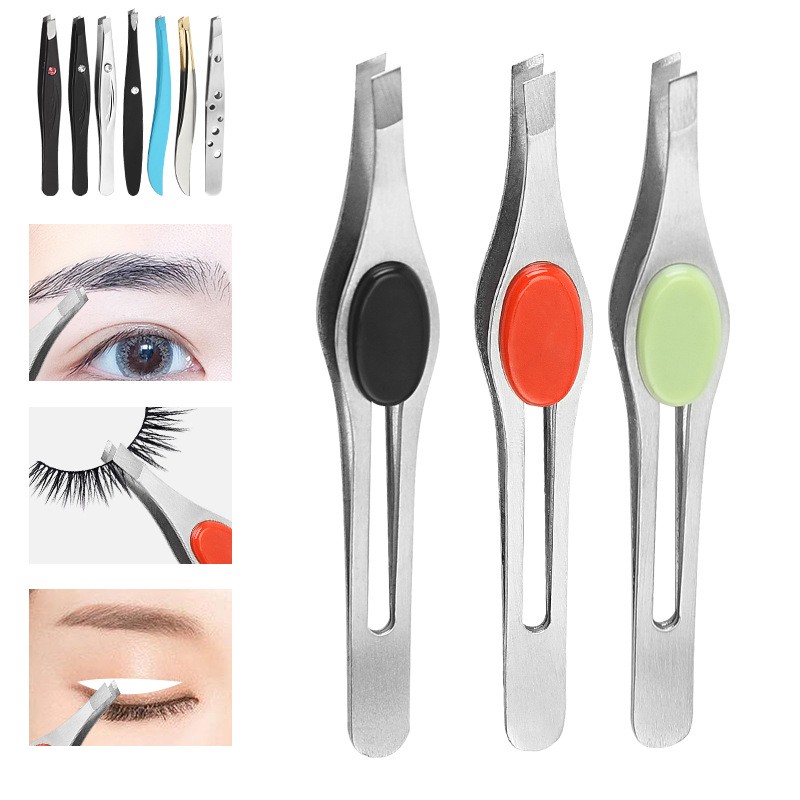 Eyebrow Tweezer Supplier - Bulk Stainless Steel Slant Tip Remover