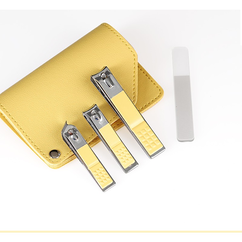 Nail Clipper Supplier - Bulk 4pcs Carbon Steel Black Clipper Set