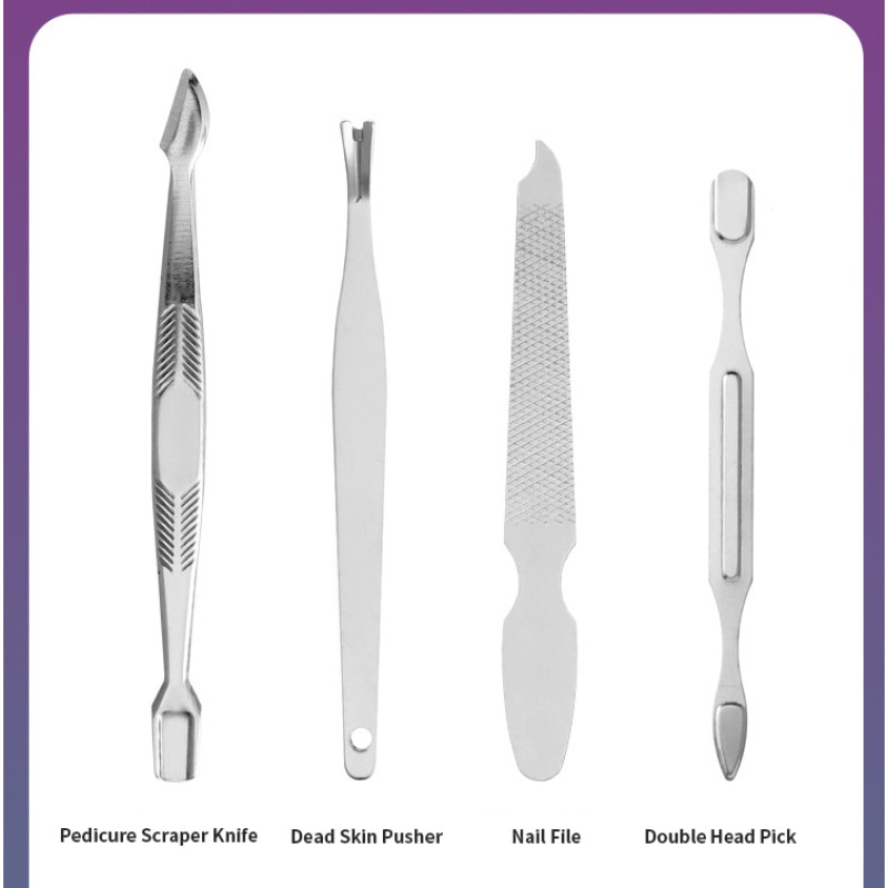 Manicure Kit Factory - OEM 18 Pcs Stainless Steel Nail Tool Set