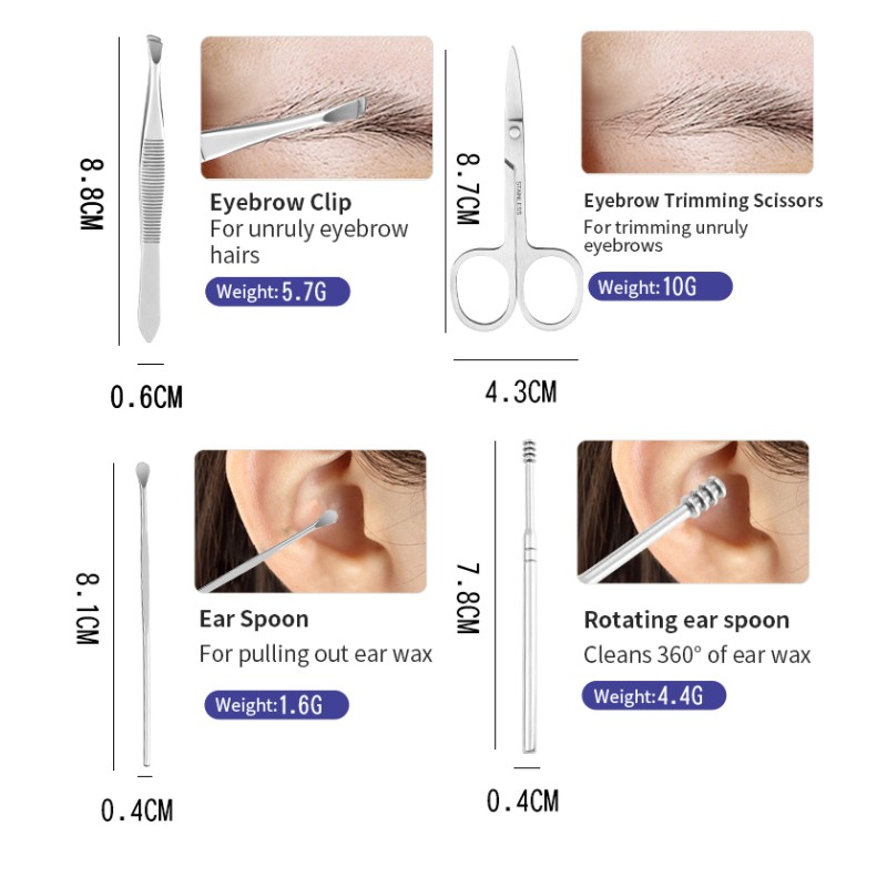 Nail Clipper Set Manufacturer - OEM 10pcs Multi-purpose Manicure Kit