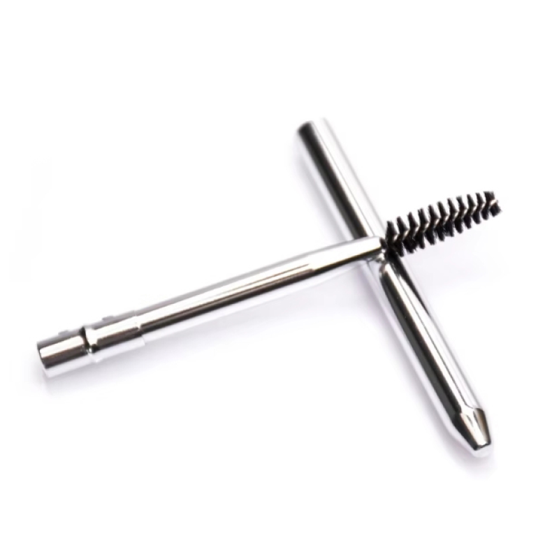 Eyebrow Spoolie Factory - OEM Black Gold Metal Wand