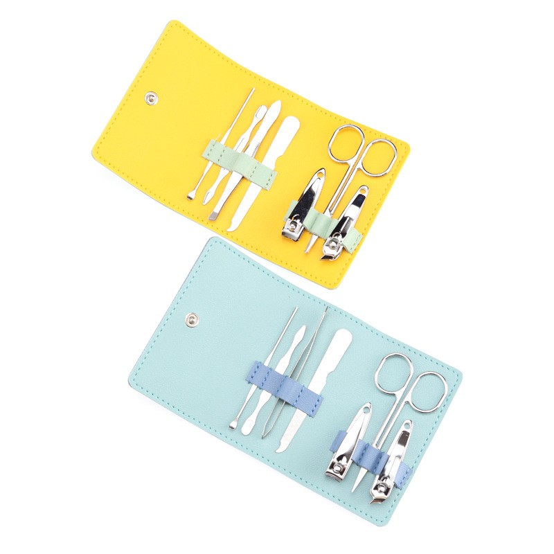 Manicure Set Manufacturer - Custom 7 Pcs With Leather Bag
