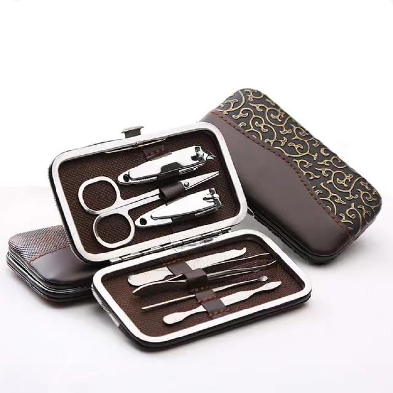 Nail Clipper Set Supplier - Bulk 7 in 1 With Leather Bag