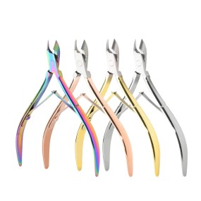 Cuticle Pliers Factory - OEM 16 Rose Gold Double Springs
