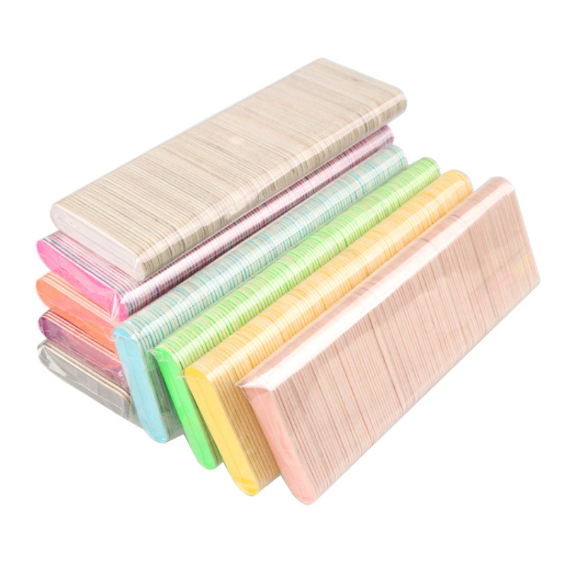 Nail File Set Supplier - Bulk 100 Pieces Wood Chip Grinding