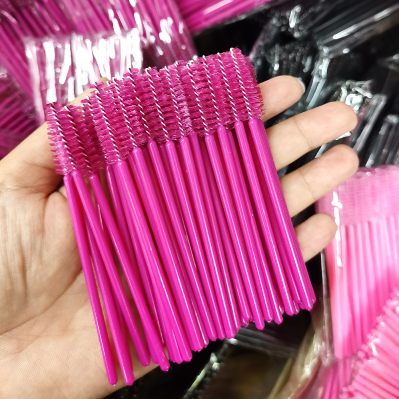 Mascara Spoolie Factory - OEM White Gold Silicone Applicator