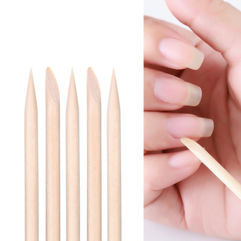 Wood Nail Sticks Factory - OEM 100pcs Cuticle Removal Sticks