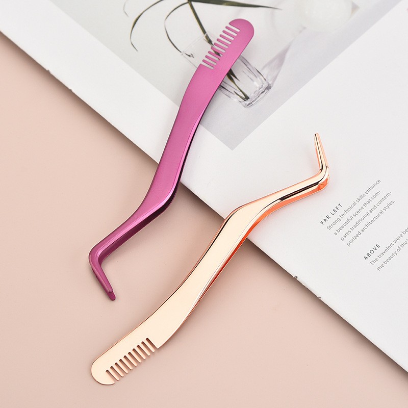 Eyelash Tweezer Manufacturer - Custom C-Shaped Curved Tweezers