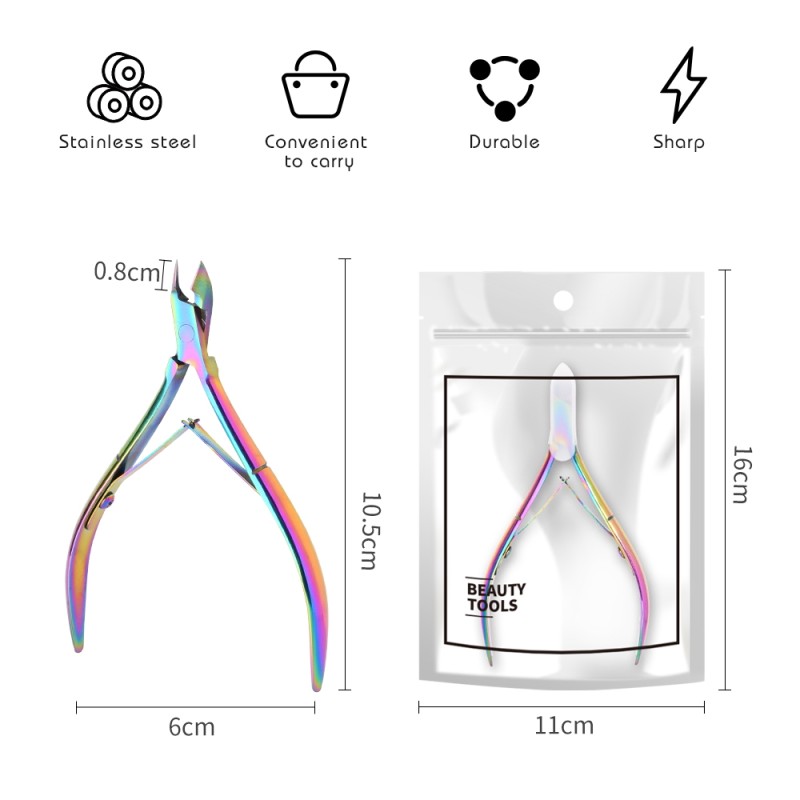 Cuticle Pliers Factory - OEM 16 Rose Gold Double Springs