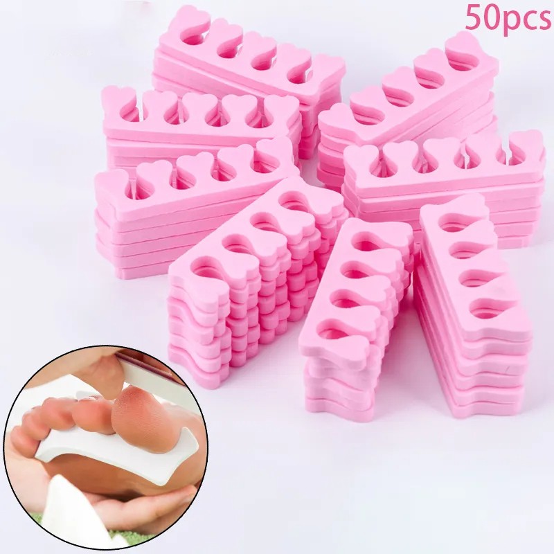 Toe Separators Supplier - Bulk 100pcs Pink Sponge Gel Tools