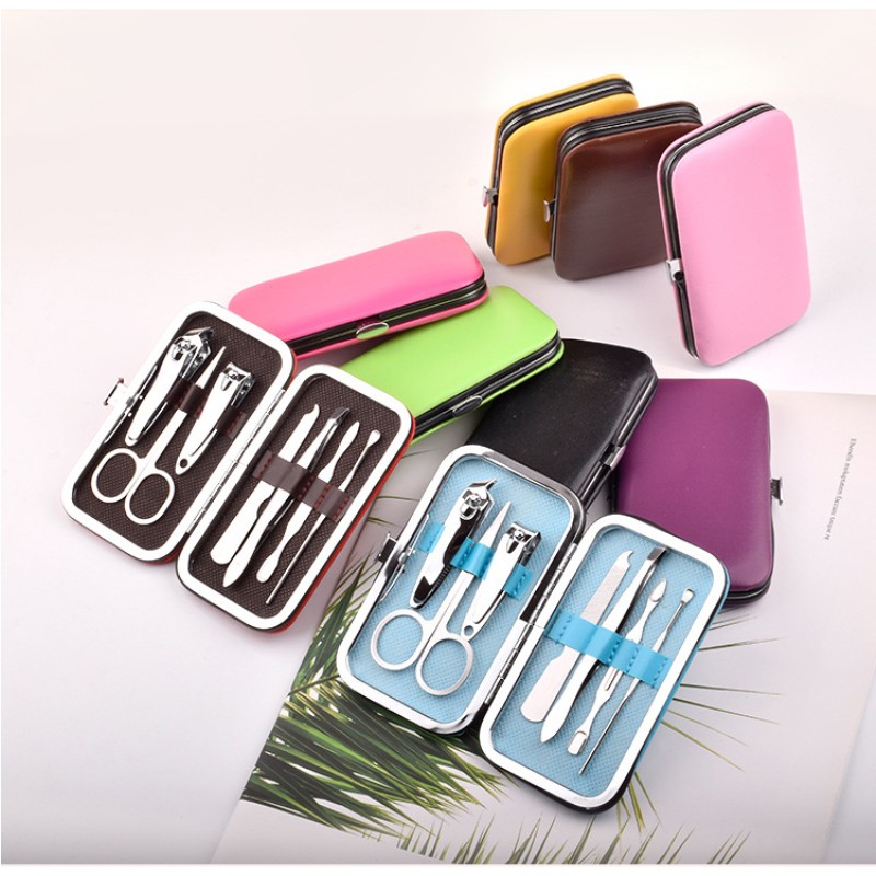 Nail Care Kit Manufacturer - Custom PU Travel Manicure Pedicure Set