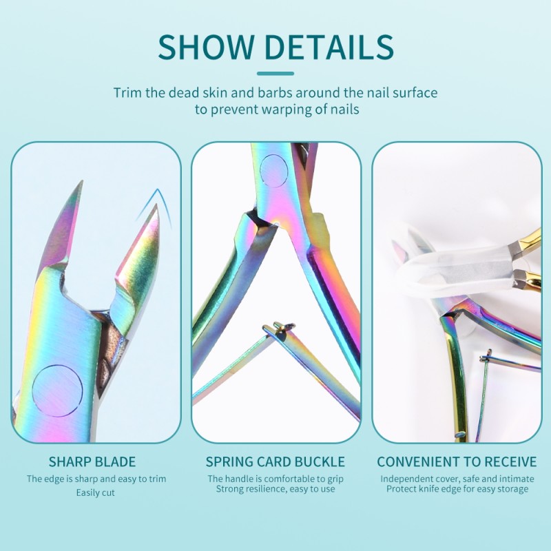 Cuticle Pliers Factory - OEM 16 Rose Gold Double Springs