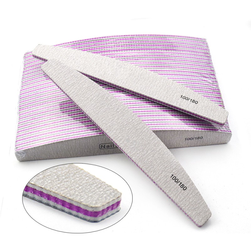 Nail File Buffer Factory - OEM 100/180 Sandpaper Strong Thick