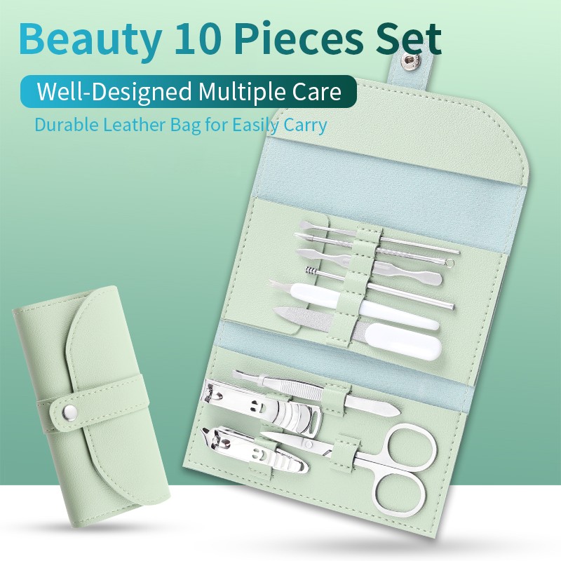 Manicure Kit Manufacturer - Custom 10 in 1 Nail Care Set