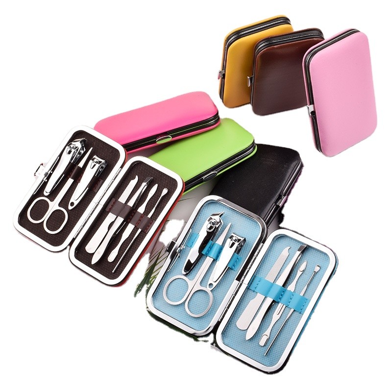 Nail Clipper Set Supplier - Bulk 7 in 1 With Leather Bag