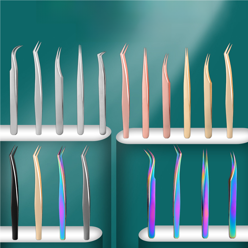 Eyelash Tweezers Supplier - Bulk L Shape Fiber Tip Applicators