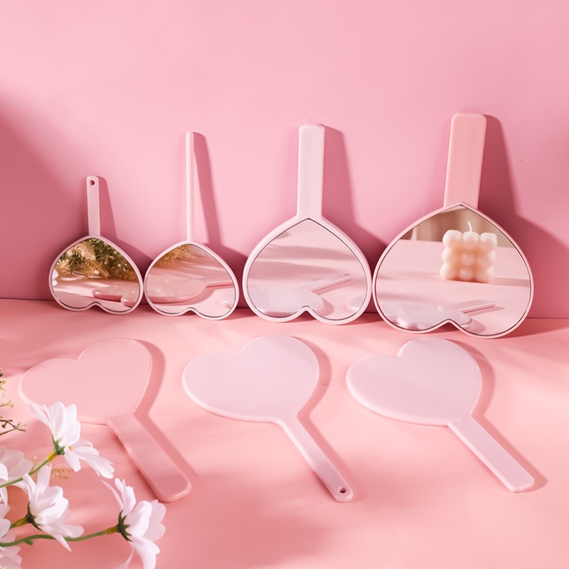 Hand Mirror Factory - OEM Heart Shape Portable Vanity Mirror