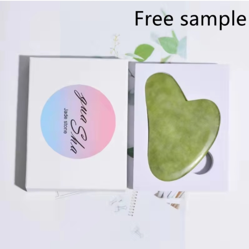 Jade Gua Sha Set Manufacturer - Custom Natural Green Jade Set