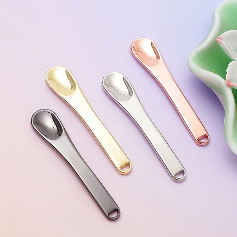 Cosmetic Spatula Factory - OEM 58mm Luxurious Gold Silver