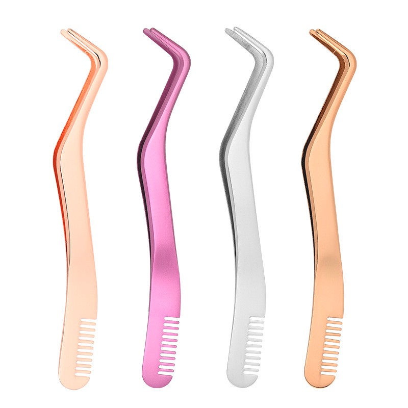 Eyelash Tweezer Manufacturer - Custom C-Shaped Curved Tweezers