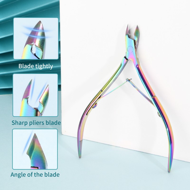 Cuticle Pliers Factory - OEM 16 Rose Gold Double Springs