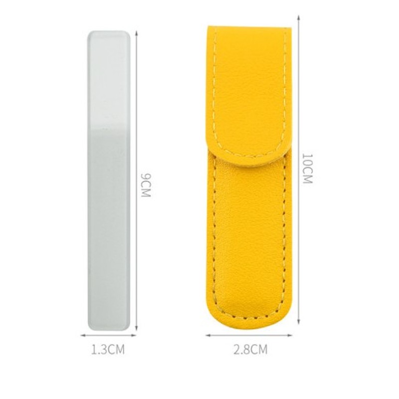Glass Nail File Manufacturer - Custom Leather Case Glass File