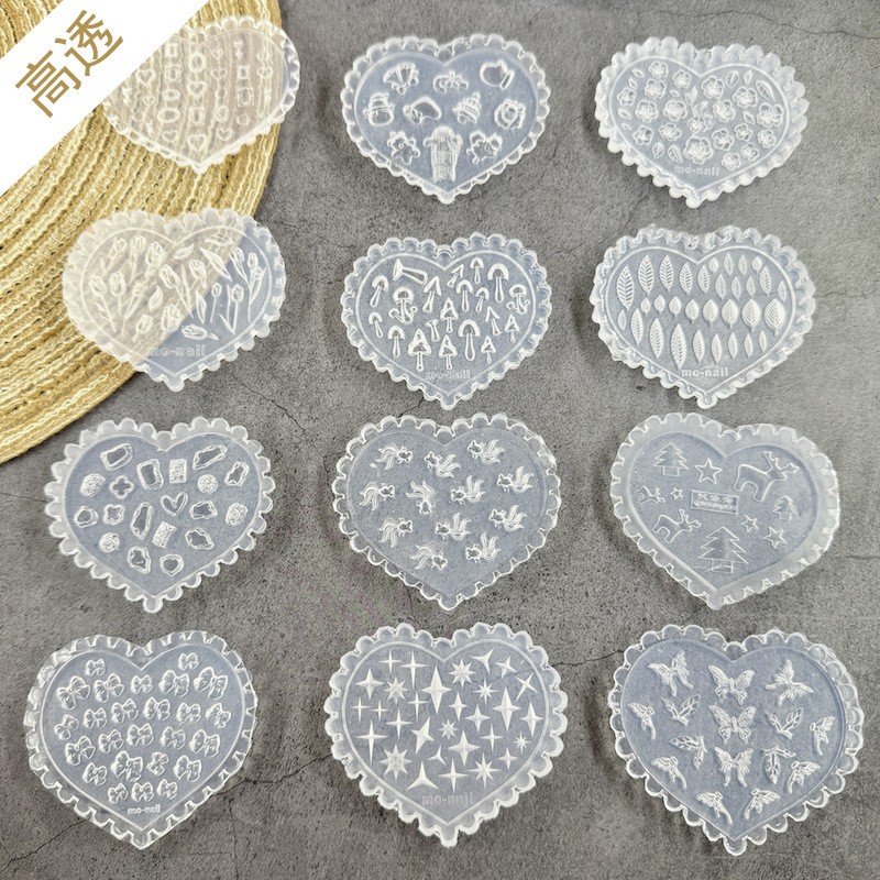 3D Nail Charms Supplier - Bulk Crystal Carving Gel Template