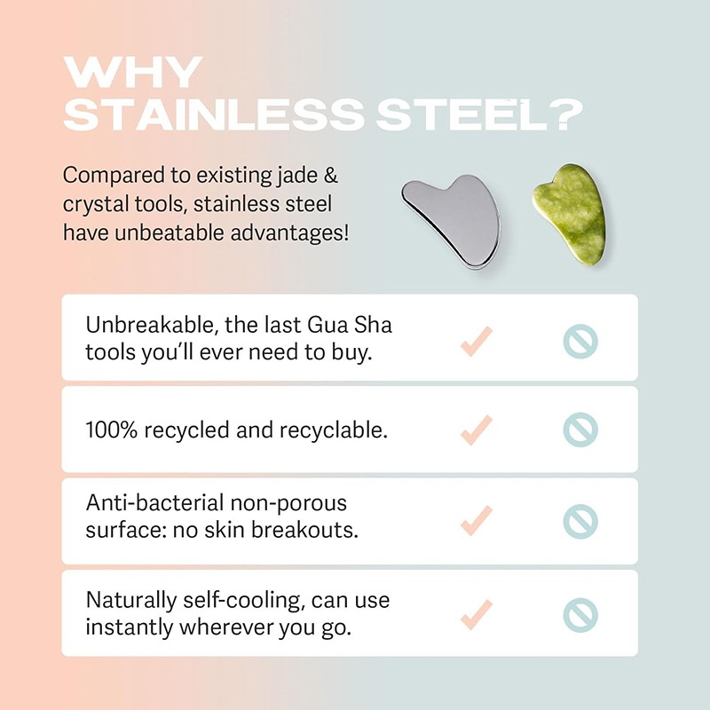 Gua Sha Board Factory - OEM 304 Stainless Steel Massager