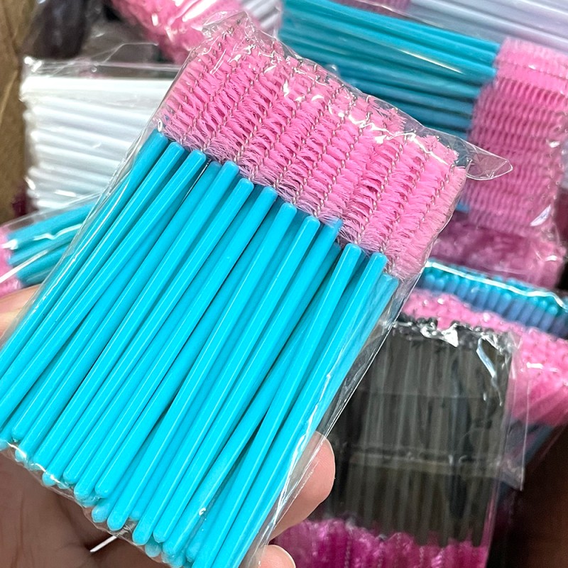 Mascara Spoolie Factory - OEM White Gold Silicone Applicator