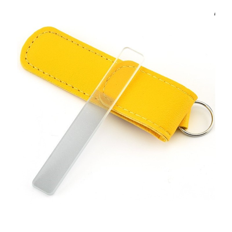 Glass Nail File Manufacturer - Custom Leather Case Glass File