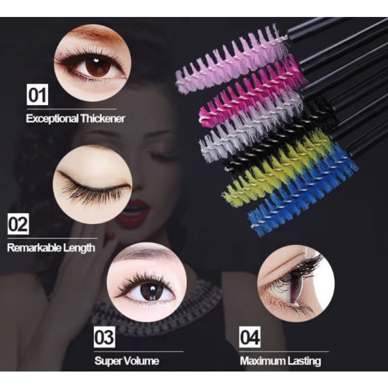 Crystal Mascara Wand Manufacturer - Custom Glossy Handle Brush