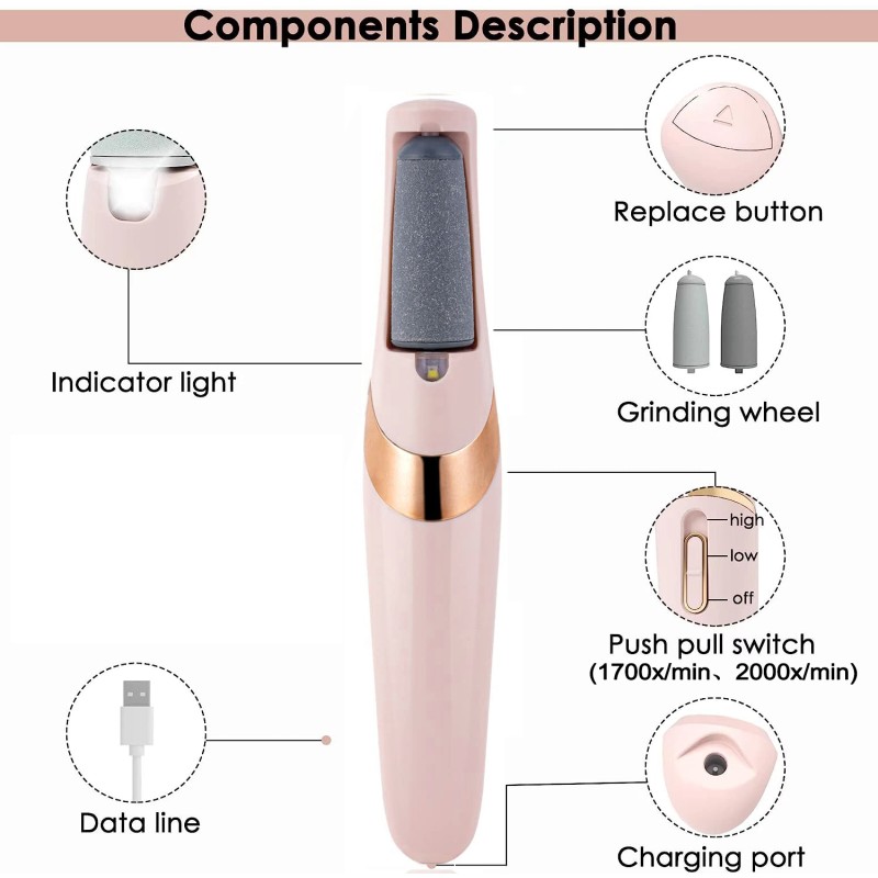 Electric Foot File Manufacturer - Custom Callus Remover Scraper