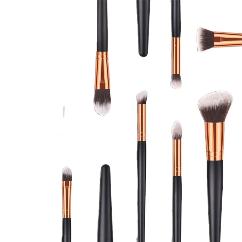 Kabuki Brush Set Factory - OEM 10 Pcs Synthetic Brush Set