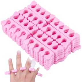 Toe Separators Supplier - Bulk 100pcs Pink Sponge Gel Tools