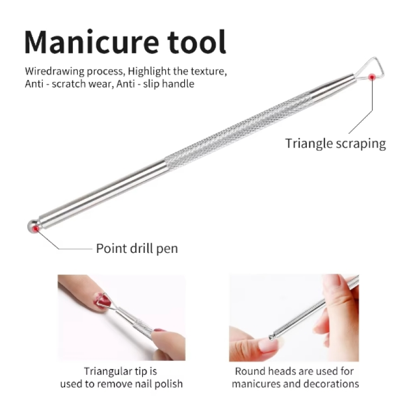 Cuticle Pusher Supplier - Bulk Double-Ended Triangle Tool