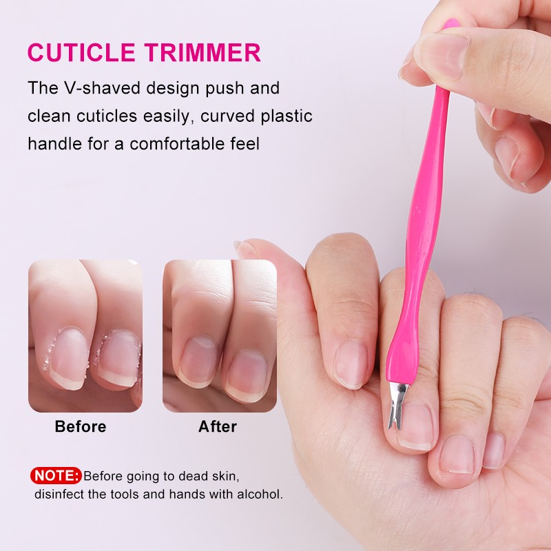 Cuticle Remover Supplier - Bulk V-Shaped Plastic Handle