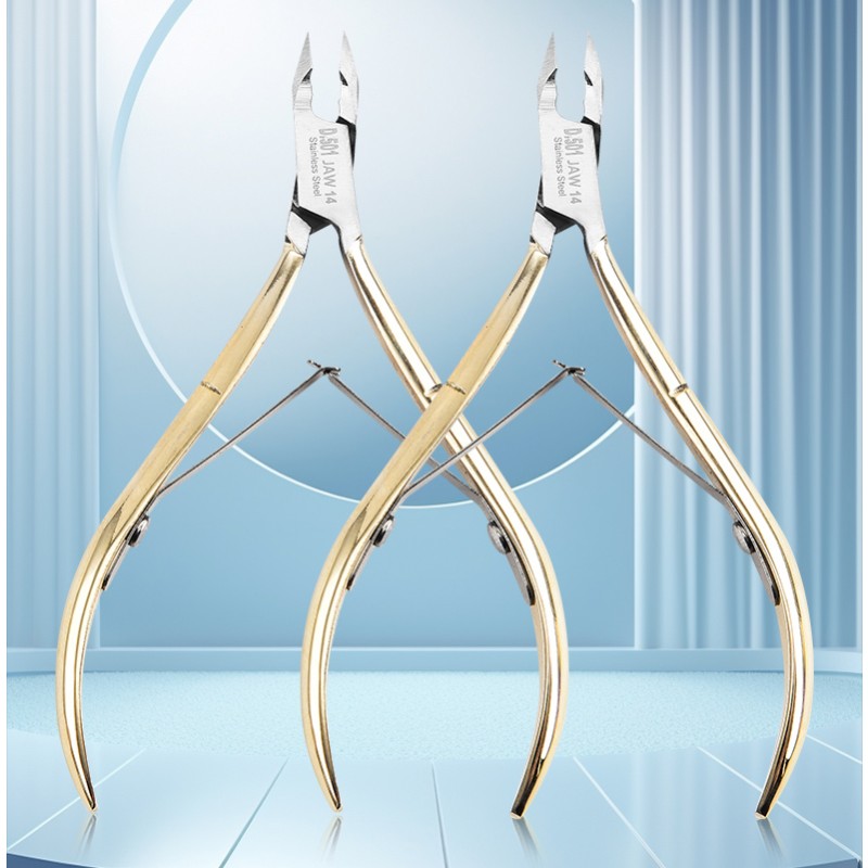 Cuticle Nipper Factory - OEM Gold Stainless Steel Clipper Tool