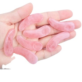 Natural Jade Spatula Supplier - Bulk Rose Pink Quartz Spoon