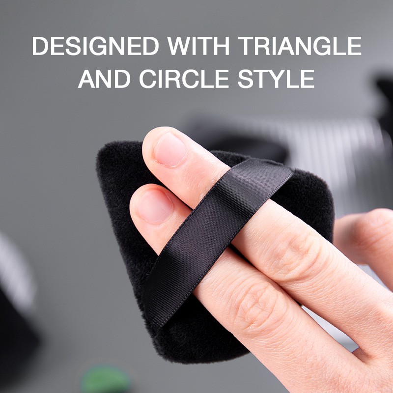 Powder Puff Manufacturer - Custom Triangle Velour Puff