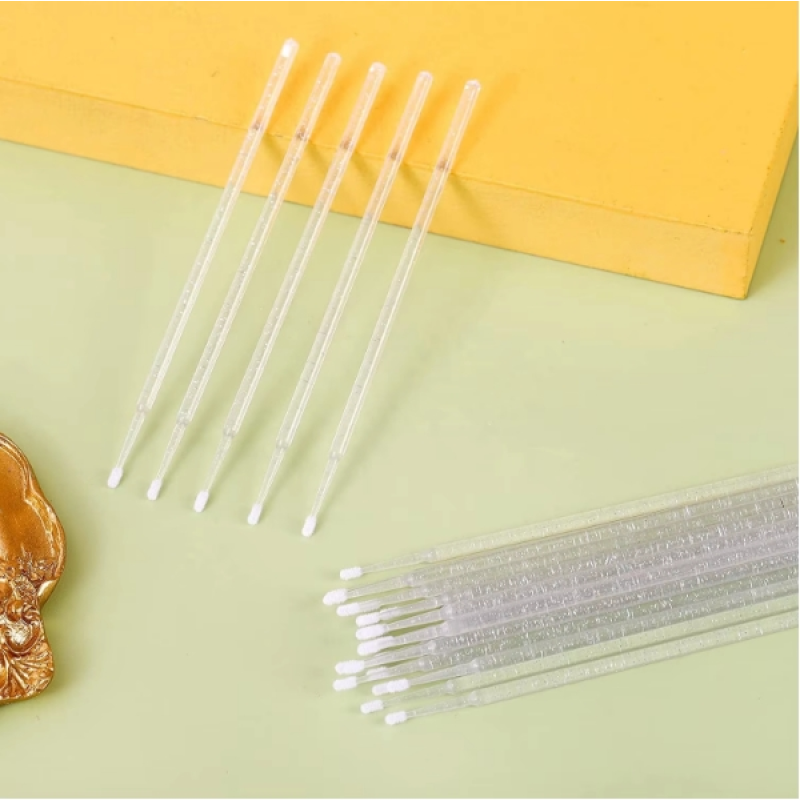 Eyelash Brush Supplier - Bulk Glitter White Micro Swabs