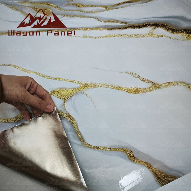 Wallpaper Factory - Modern High Quality Glossy Marble Self-Adhesive PVC