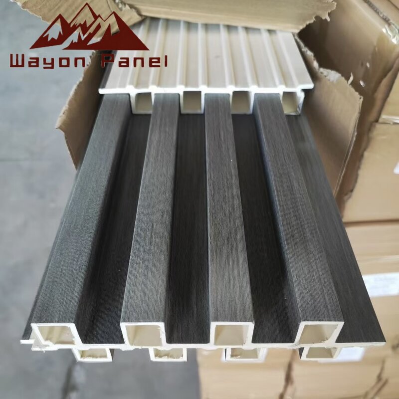 PVC Wall Panels Factory - Modern Grooved Wood Pattern 168*22mm 3D