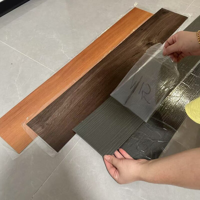PVC Flooring Supplier - New Design Self-Adhesive Wood Grain Scratch Resistant