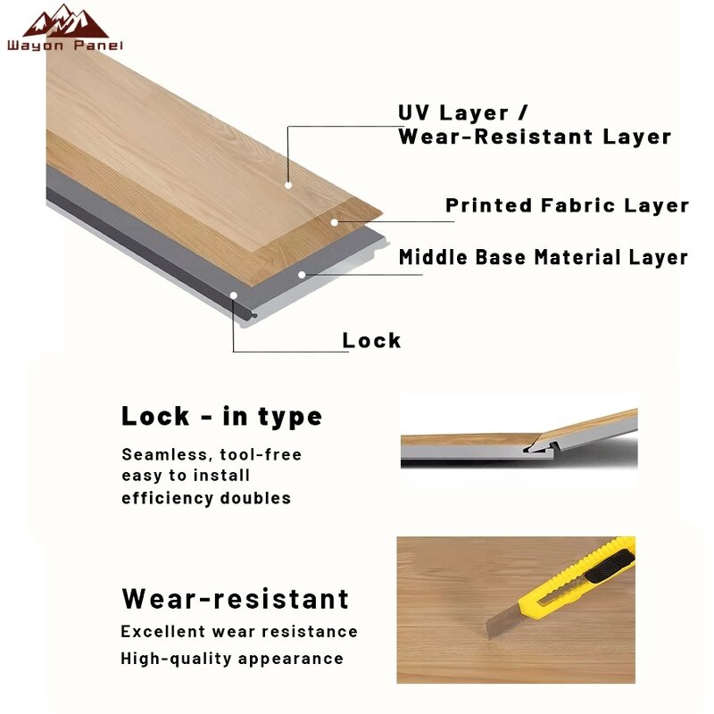 SPC Flooring Factory - Modern Luxury 122*18cm Anti-slip Scratch-resistant