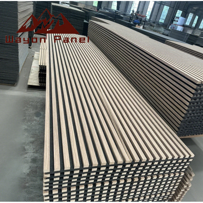 Acoustic Panels Supplier - Polyester Fiber Wood Slats Hotel 3D Model Design