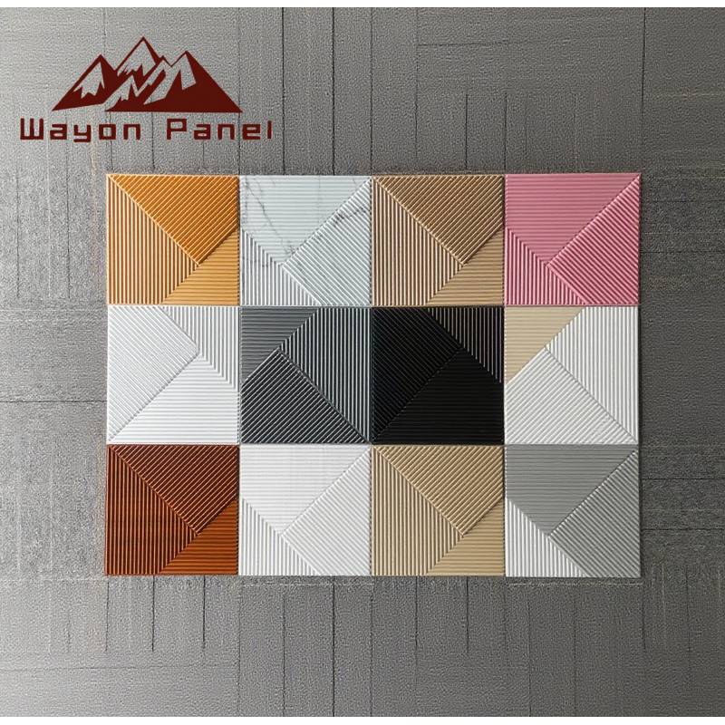 PVC Wall Panels Supplier - Luxury 3D High Quality Geometric Water Fireproof